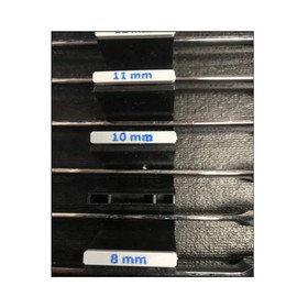 ToolBox Widget - Labels Insert - SAE Size Labels (SAE) | Inserts for Vertical Wrench Organizers | Works for SAE Sized Wrenches | Compact, Portable, & Fits in Most Standard Tool Chest Drawers