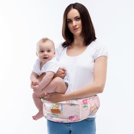 YooxArmor Baby Hip Carrier, Hip Carrier for Baby with Adjustable Waistband Support, Baby Carrier with Hip Seat for Newborn to Toddler Up to 33 Lbs, Baby Holder Carrier with Various Pockets for Dad Mom