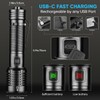 NAKCNM Rechargeable Flashlight High Lumens 2000, 5 Modes Small Powerful