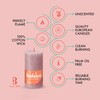 BOLSIUS 4 Pack Ash Rose Rustic Pillar Candles - 2.75