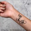 4 x 'Mythical Dragon' Temporary Tattoos - Water Resistant, Skin-Safe,