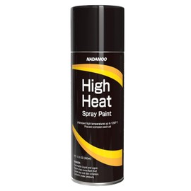 NADAMOO High Heat Spray Paint for Metal, Matte Finish BBQ & Stove Aerosol Paint - High Temperature Resistant Up to 1200°F,1 Can, Black