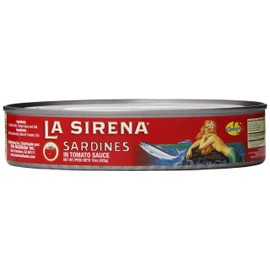 La Sirena Sardines in Tomato Sauce Oval Can, 15 oz