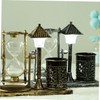 Parliky Retro Sand Clock Lamp Pen Container Creative Desktop Ornament
