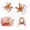 cobee Small Flower Hair Clips, Mini Diamond Flowers Hair Clip