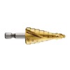 Bosch 2608587433 4/6/8/10/12/14/16/18/20 mm 1/4-Inch Hex HSS-TiN Step Drill Bit
