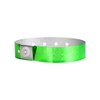 WristCo Holographic Green Plastic Wristbands - 100 Pack Wristbands for Events