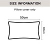 Sungeek Set of 2 Soft Chenille Cushion Covers 30x50cm Lumbar