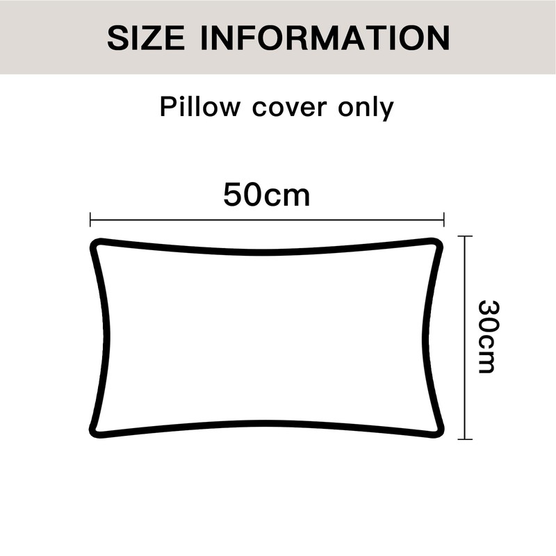 Sungeek Set of 2 Soft Chenille Cushion Covers 30x50cm Lumbar