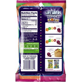 Life Savers Life Savers Exotics Gummies Candy Bag, 7 Oz Bag, 7.2 Oz [12-Bags]
