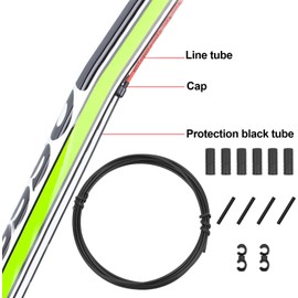 Universal Bicycle Shift Cable Bicycle Cable Housing Bicycle Cable Tube for MTB Road Bikes (White)