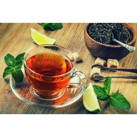 Tasty Pott Organic Black Dajeeling Tea I Tea Blend I Melissa I Stone Clover I Cowflower I Lavender I Hot Drink I Relaxation I in a Bag (Organic Black Darjeeling Tea 100 g)