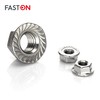 FASTON Flange Nuts M12 with Locking Toothing (Pack of 10)