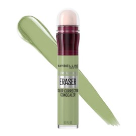 Maybelline Instant Age Rewind Corrector Facial 3 en 1 Anti-Ojeras, Neutraliza Rojeces e Imperfecciones, Corrector Base Contour e Iluminador, Hidrata 12 Horas, Tono Green 151, 6 ml