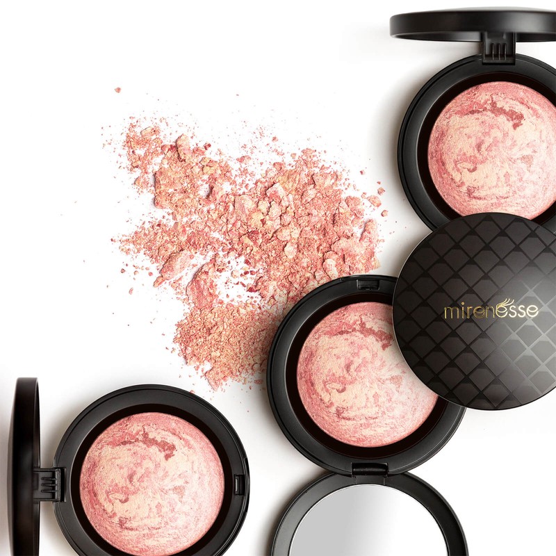 mirenesse Marble Mineral Baked Powder Blush 12g (Various Shades), Gold
