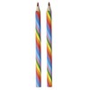 Keyroad Rainbow Hexagonal Colouring Pencils - Pack of 12 /