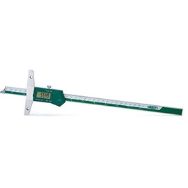 INSIZE 1147-200 Electronic Depth Gage w/Mounting Holes, 0-8"/0-150mm