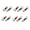 Antrader 10-Pack Furniture Side Knock Down Furniture Cam Lock Connecting Fitting Pre-inserted Nut Dowels Connector Assembly (358 Fitting+35mm Fitting Screw+Nuts)