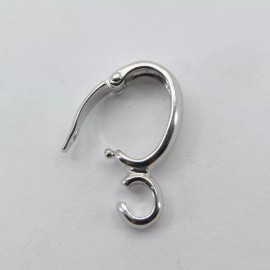 Amber America 925 STERLING SILVER openable Bail / Clasp Glue on Jewelry Fitting / Finding #14