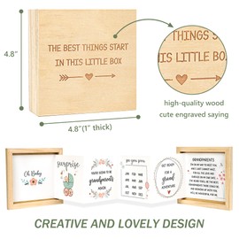 Pregnancy Announcement for Grandparents Again- You're Going to Be Grandparents Again Baby Announcement Gifts- Pregnancy Reveal to Parents- Baby Sonogram Picture Keepsake Wooden Box