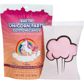 Bag of Unicorn Farts (Cotton Candy) Humorous Present Idea For Friend, Coworker, Mom or Dad