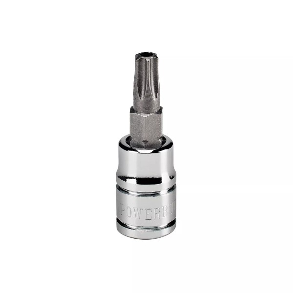 Powerbuilt 1/4 Inch Drive T-25 Tamper Proof Torx Bit Socket