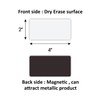 MVISUAL Reusable Magnetic Labels 4x2 Inch White, Dry Erase Magnetic