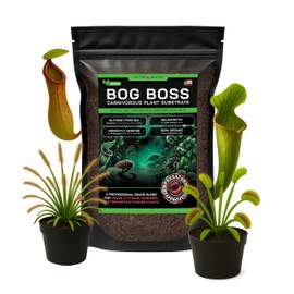 BOG BOSS - Premium Carnivorous Plant Soil Blend | Ideal for Venus Flytraps, Sundews, Nepenthes Pitcher Plants & Butterworts (1 QT)