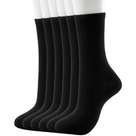 SHIZEN Womens Crew Socks 3-12 Pairs Pack Size 6-11 (S2168-3B)