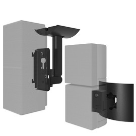 Black Wall Mount Bracket for UB-20 Compatible with Bose Cube Speakers Lifestyle 6 10 15 18 28 12 (Black)