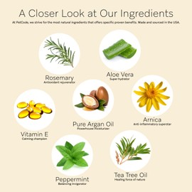 PETCODE PAWS Soothing Hypoallergenic Dog Shampoo with Cold Pressed Argan Oil - Nourish Your Dog with Vitamin E & Peppermint for Soft & Smooth Dog Hair - Relief from Natural Itchy Skin (946 ML)