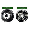 Golf Cart 10" Wheel Covers Hub Caps W/Chrome Spokes for