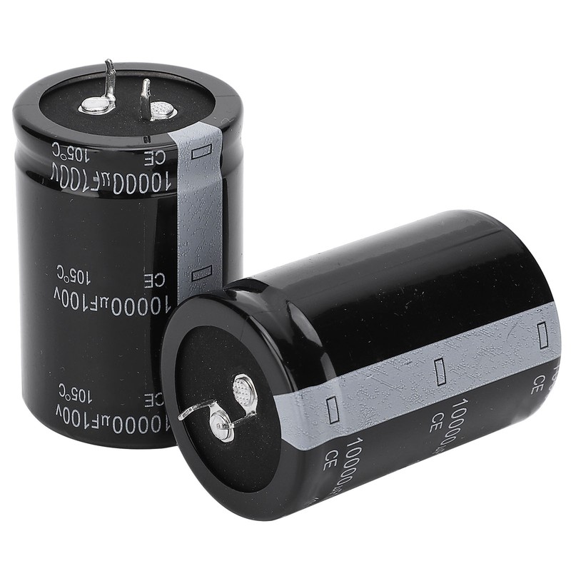2pcs 10000uF 100V Electrolytic Capacitor 105℃ 35X50mm