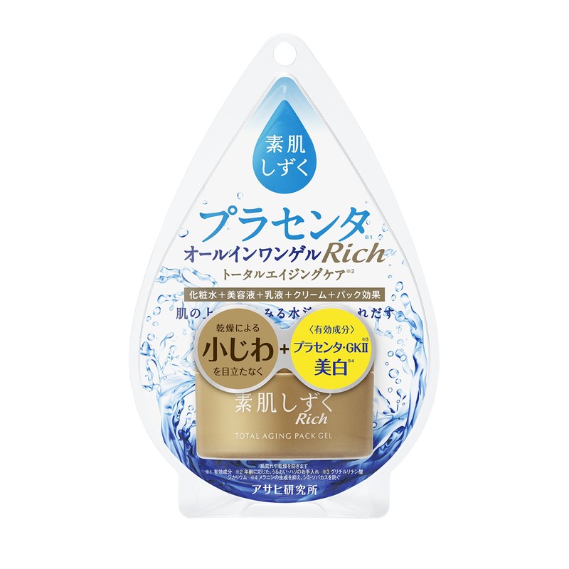 [Quasi-drug] Skin Shizuku Rich Total Aging Pack Gel, 3.5 oz