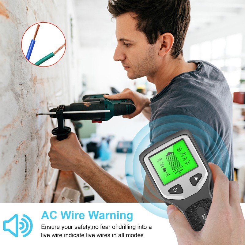 HW430 5 in 1 Stud Detector Wall Scanner Digital Handheld