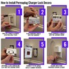 Permaplug Charger Lock Decora for Decorator Style Power Outlets: Safeguard