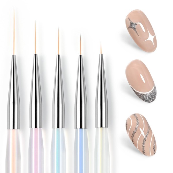 GAOY GAOY 5Pcs Nail Art Liner Brushes, Professional Painting Art
