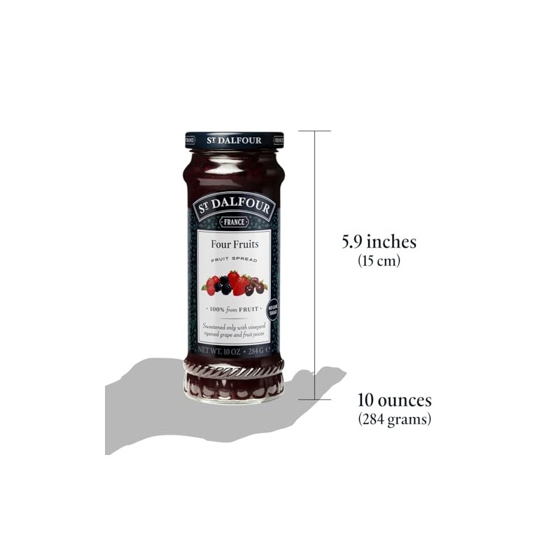 St. Dalfour Four Fruits Fruit Spread - 10oz - 100%