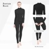 SUPRNOWA Women's Jumpsuit Bodycon Full Body Footless Unitard Long Sleeve