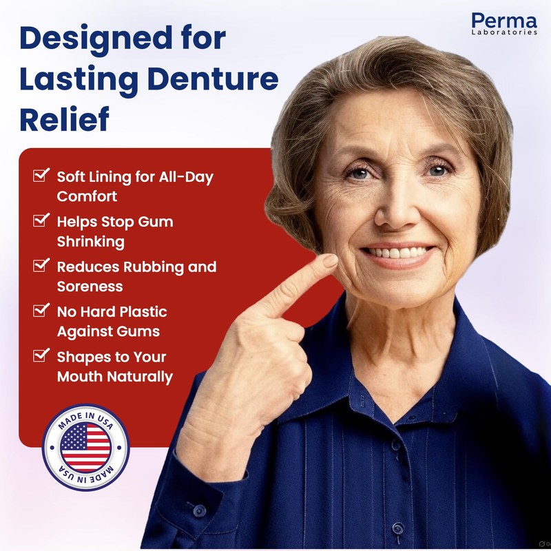 Perma Soft Denture Reliner Kit - Relines 2 Denture Plates