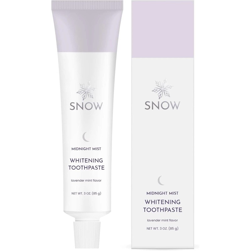 SNOW Whitening Toothpaste Midnight Mist Night PM Toothpaste Lavender Mint