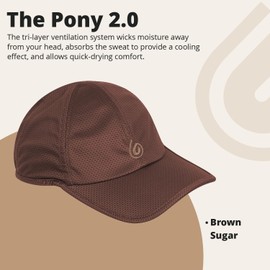 Gymwrap Pony 2.0 Sweat-Wicking Ponytail Hat for Women - Adjustable Baseball Cap for Running, Workouts, Tennis & Outdoors