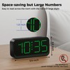 Battery Operated Digital Clock: Cordless Small Alarm Clock for Bedroom