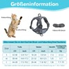 Grantop Adjustable Cat Harness, Escape-Proof Cat Harness with Lead Set,