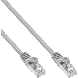 InLine® COSCD Patchkabel TP Cat5e SFTP 1,0m grau 1er
