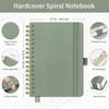 EMSHOI A5 Graph Paper Notebook, Spiral Notepad 150 Sheets/300 Pages,