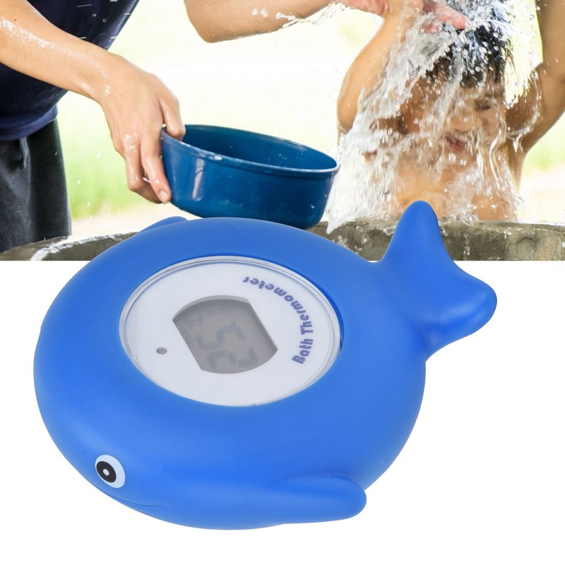 Baby Bath Electronic Thermometer Cute Fish Shaped LCD Shower Temperature
