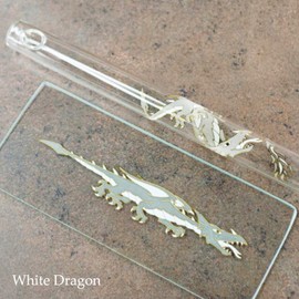 Hall Crystal Flute 11209 - Inline Glass Piccolo in C - White Dragon