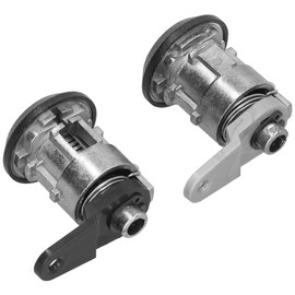 Lock Barrels Front Door Lock Cylinder Kit Car Front Door Keys Aluminium Alloy Accessory Fit for Courier/Fiesta/KA Locks and Accessories Automotive Interior and Exterior