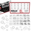 Hilitchi 400PCS 6 Sizes British 304 Stainless Steel External Star